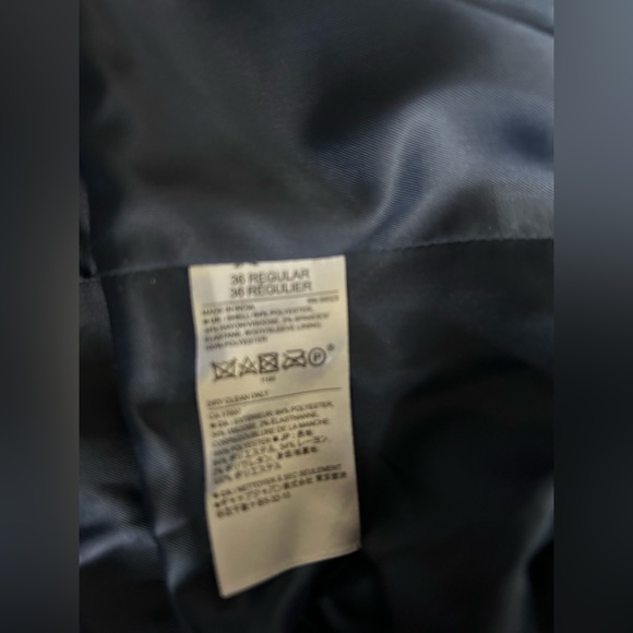 Men’s Navy Banana Republic Sport Coat Blazer Suit Jacket size 36R - Picture 6 of 10